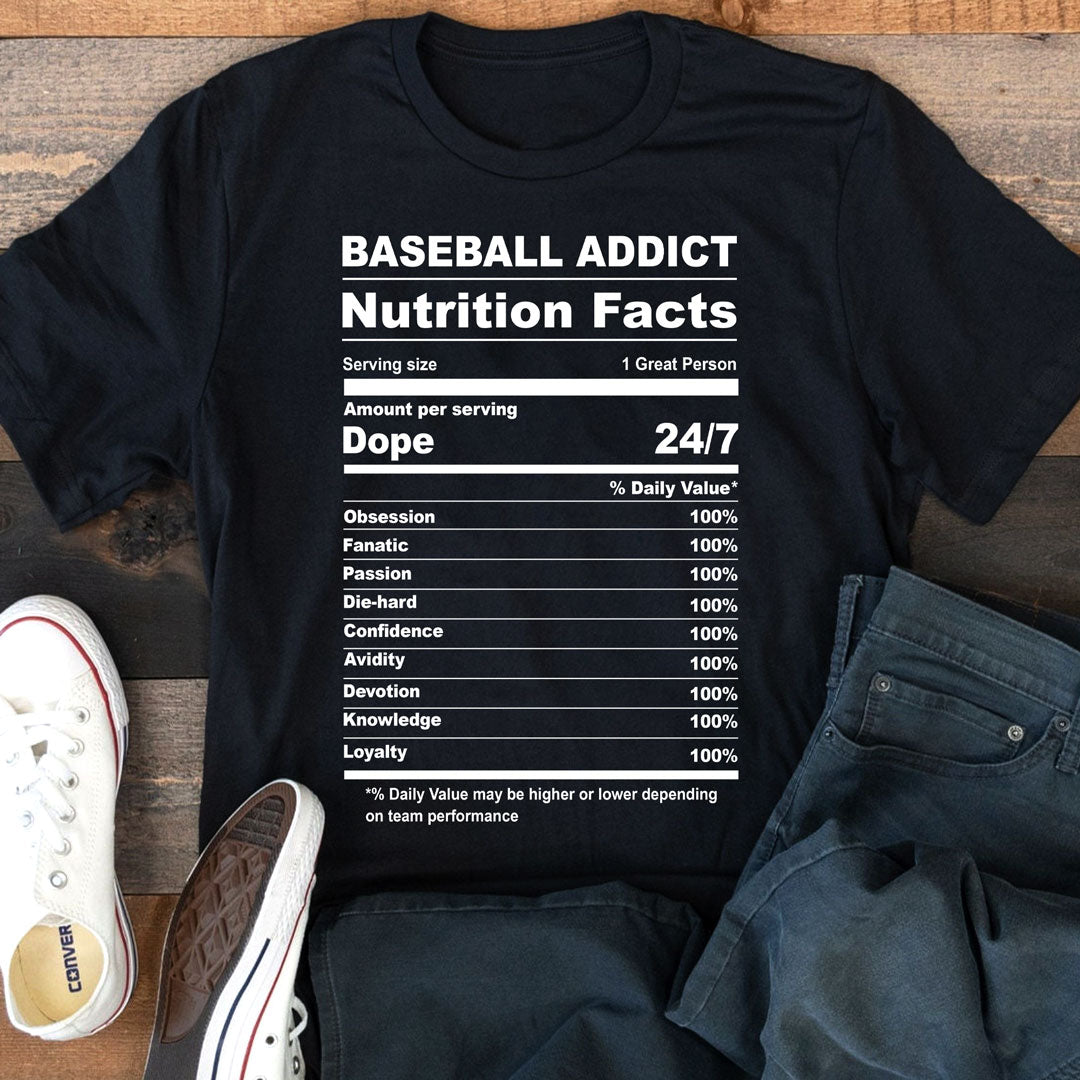 Baseball Lover Facts Baseball T-Shirt