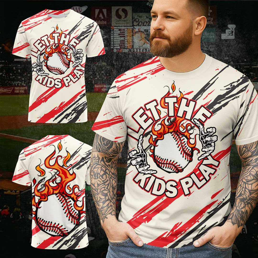 Let The Kids Play All Over Print T-Shirt