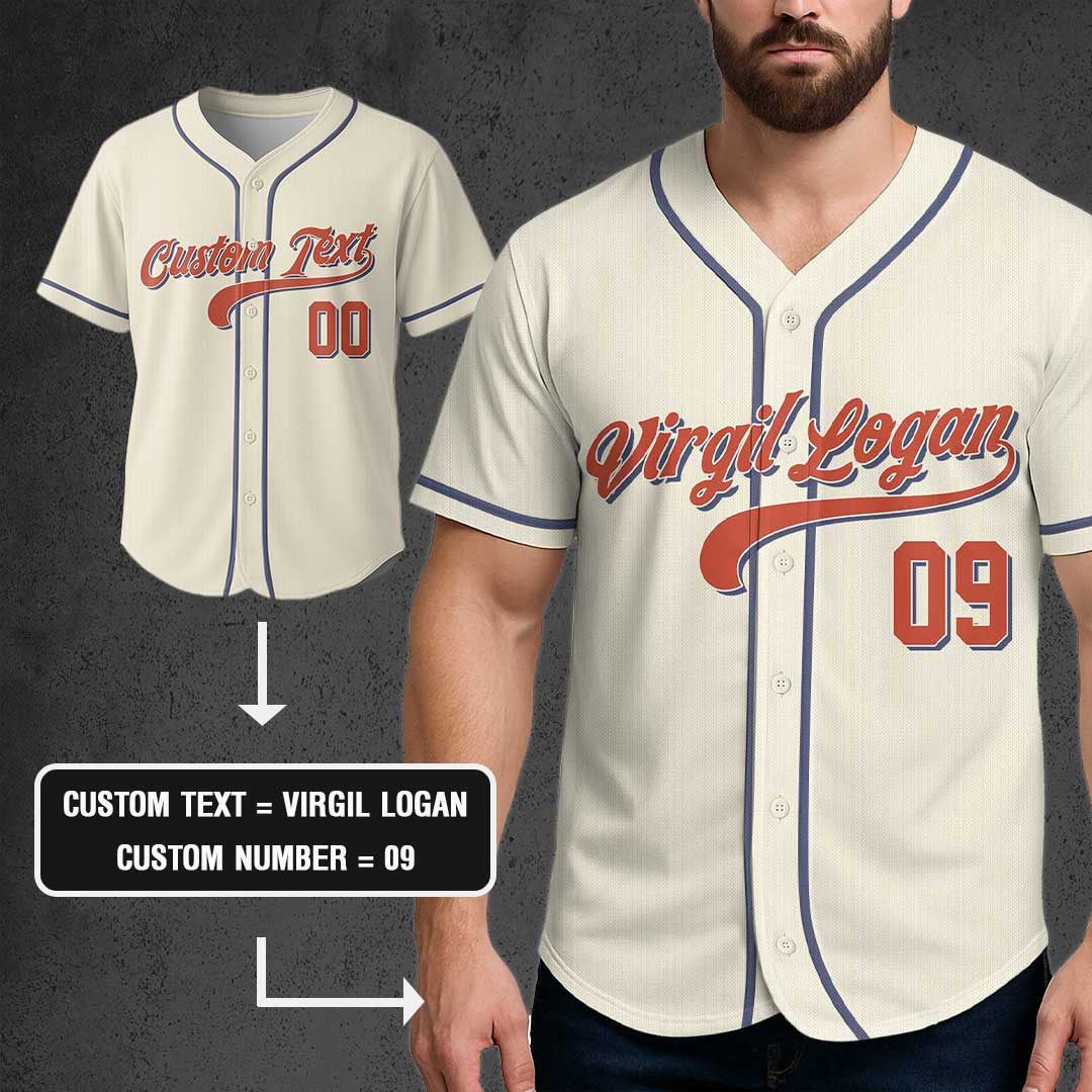 Heroes Get Remembered But Legends Never Die - Custom Cream Baseball Jersey