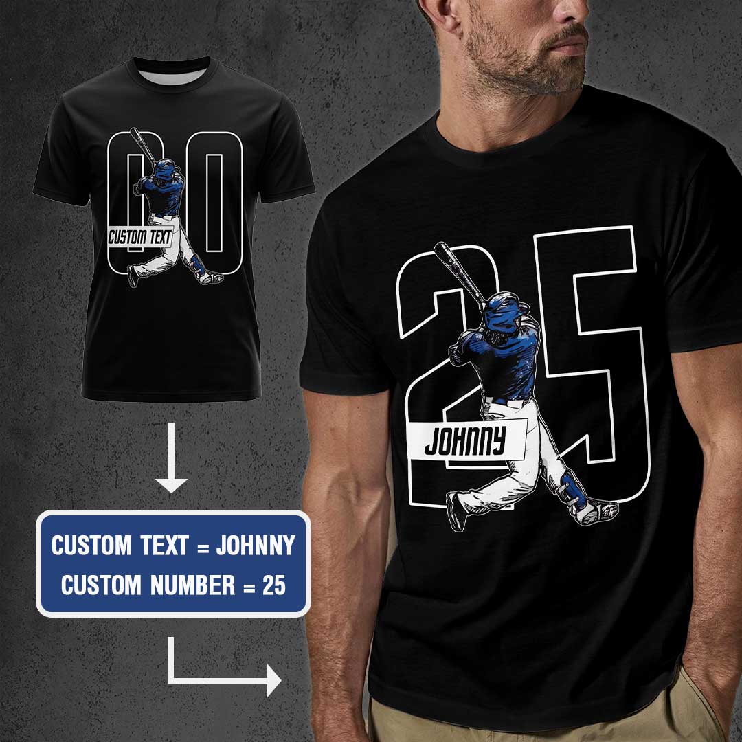 Custom Name Custom Number Baseball Shirts - Baseball Tshirt, Baseball Lover