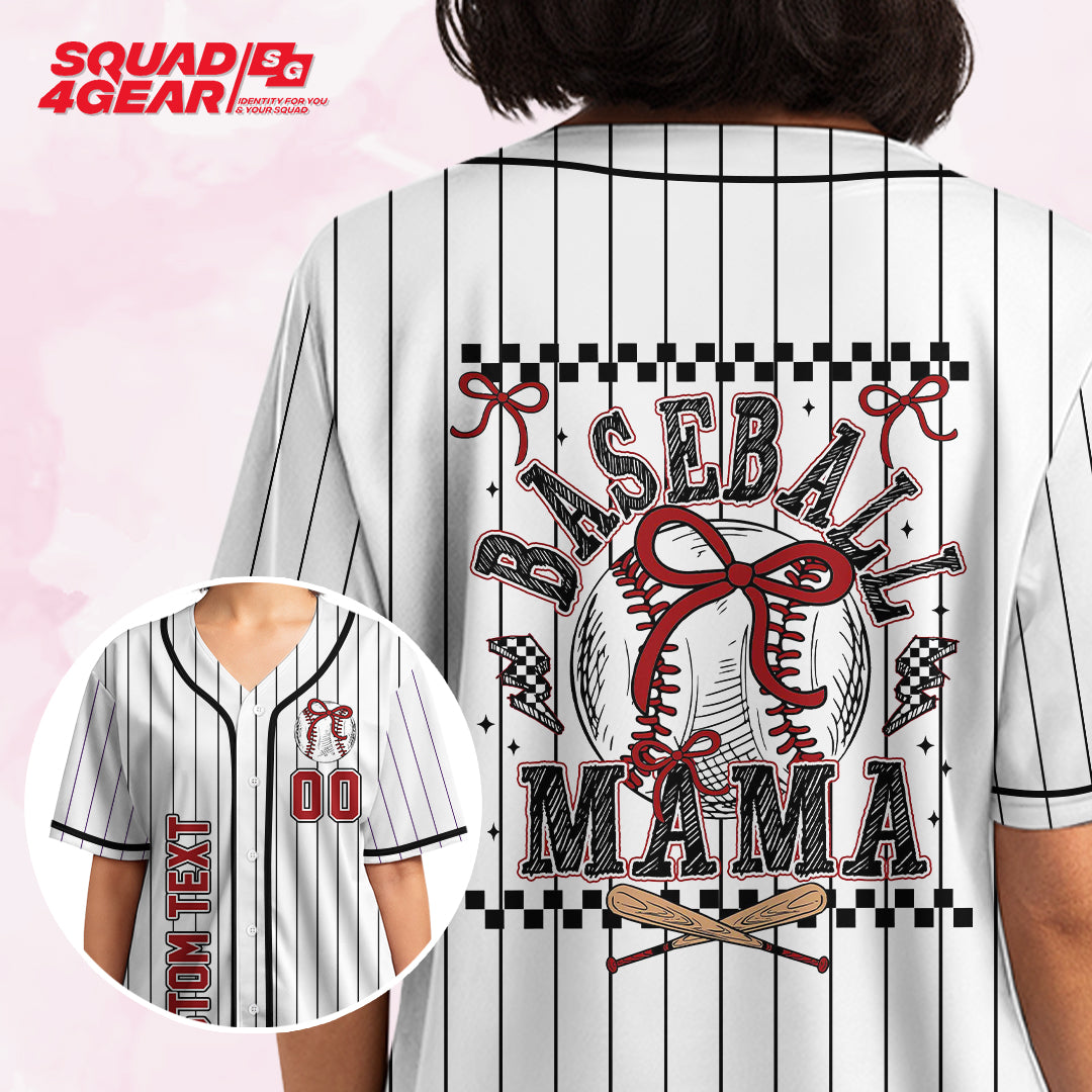 Baseball Mama - Custom Baseball Jersey For Mom