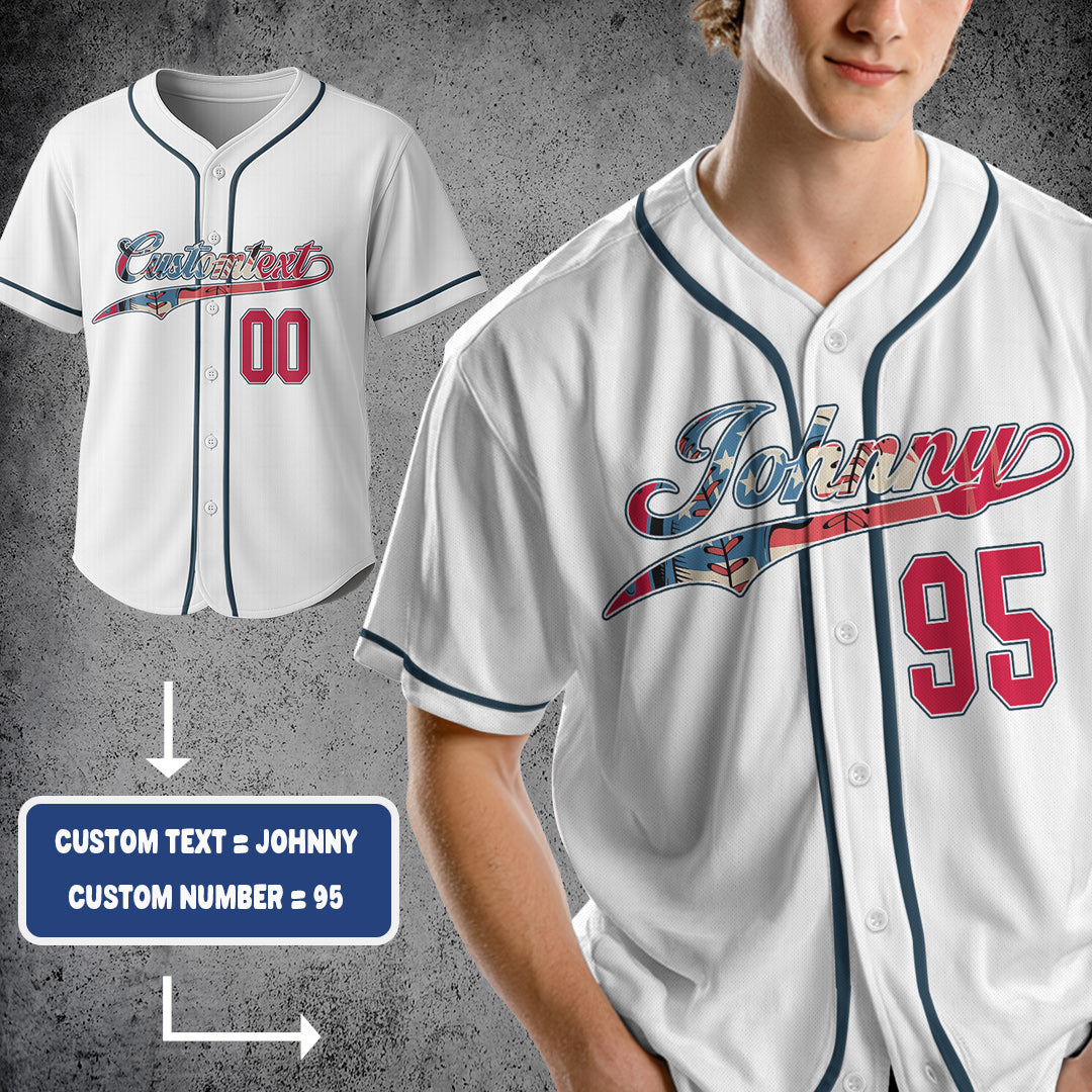 BIG D.R.I.P ENERGY - Custom Fourth Of July Baseball Jersey