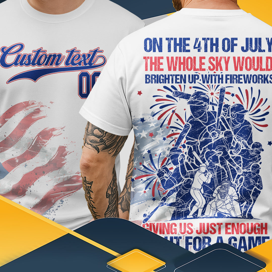 Enough Light For A Game All Over Print Fourth Of July T-Shirt