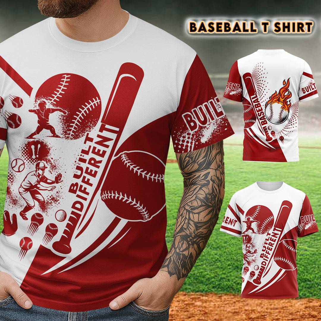 Built Different All Over Print Baseball T-Shirt