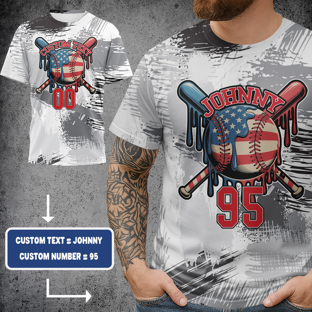 BIG D.R.I.P ENERGY Custom All Over Print Fourth Of July T-Shirt