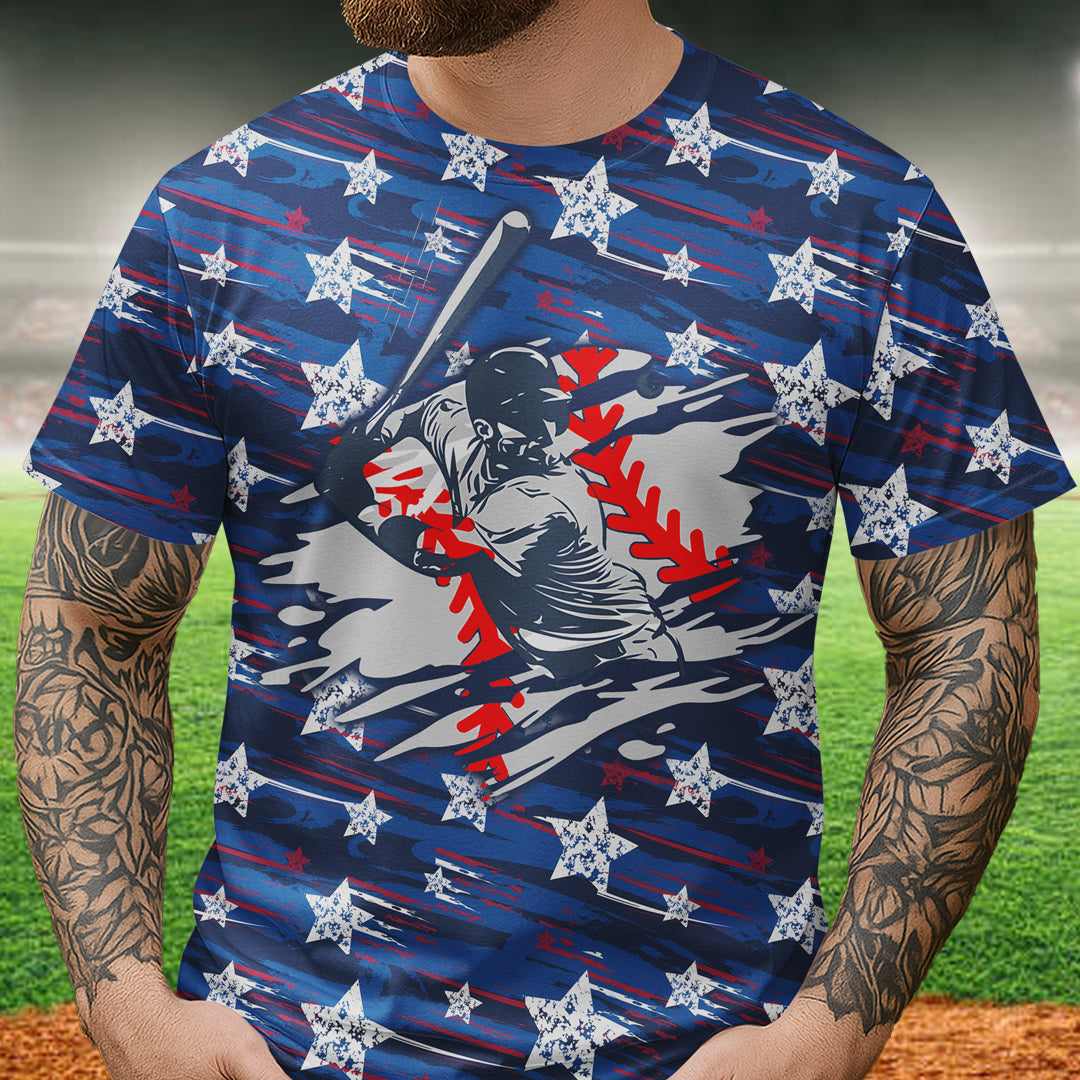 Home Sweet Home All Over Print Baseball T-Shirt