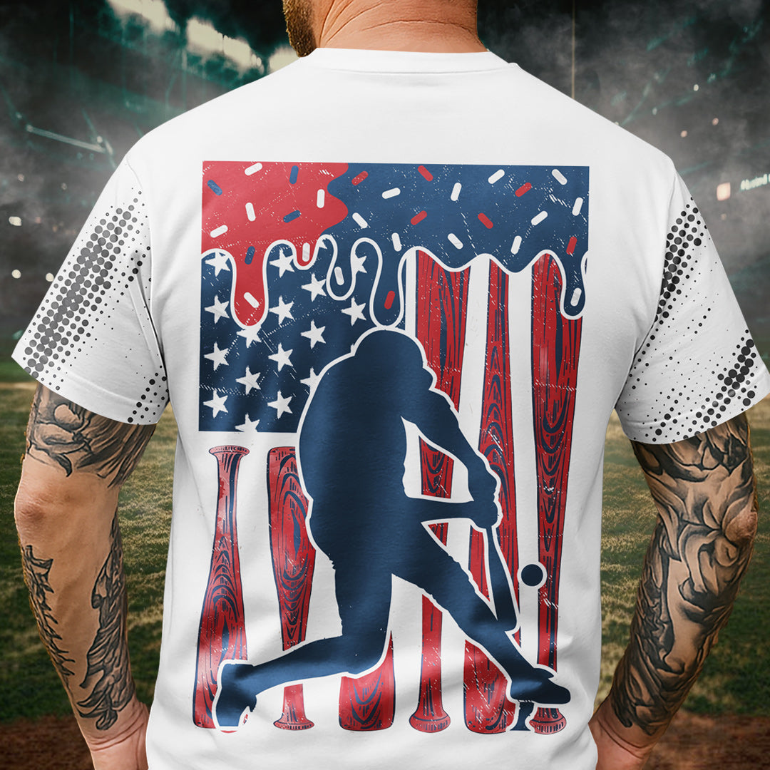 Made In America All Over Print 4th Of July T-Shirt