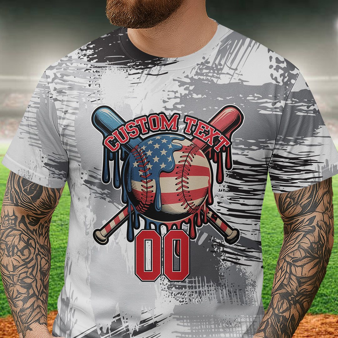 BIG D.R.I.P ENERGY Custom All Over Print Fourth Of July T-Shirt