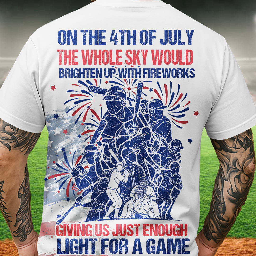 Enough Light For A Game All Over Print Fourth Of July T-Shirt