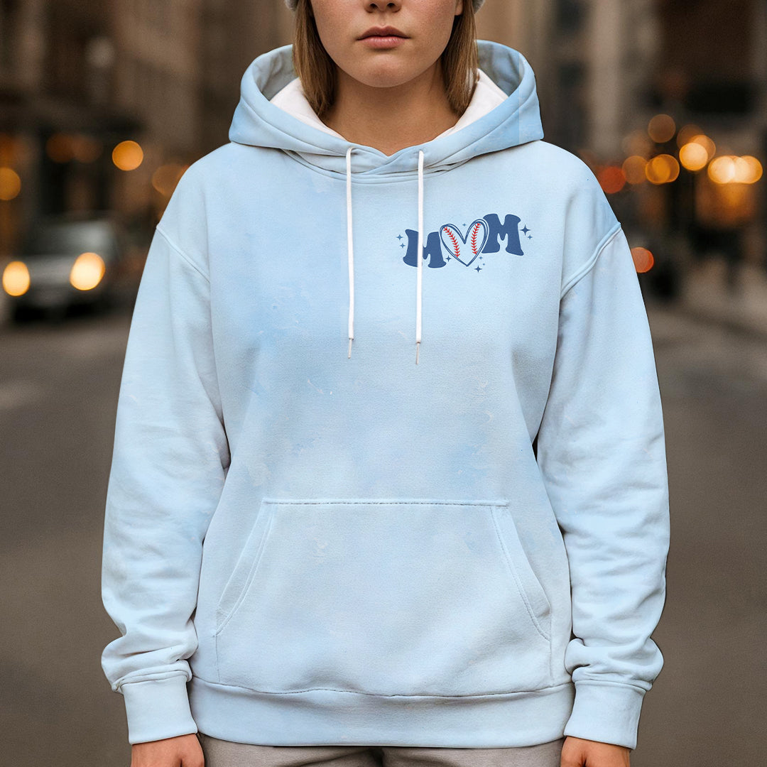 In My Baseball Mom Era- All Over Print Blue Baseball Hoodie