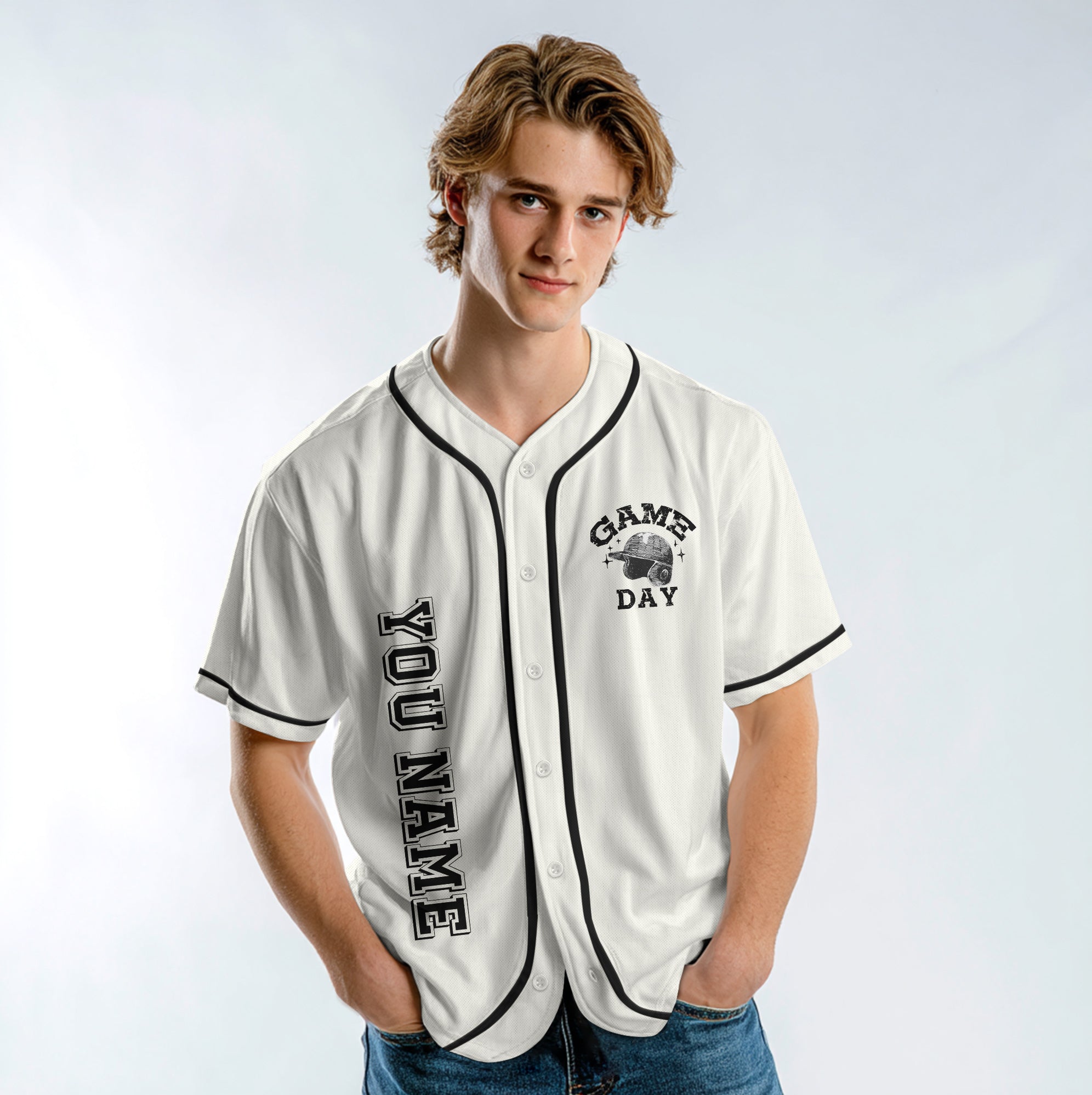 Custom Name Game Day Baseball Lovers Custom Jersey, Baseball Jersey