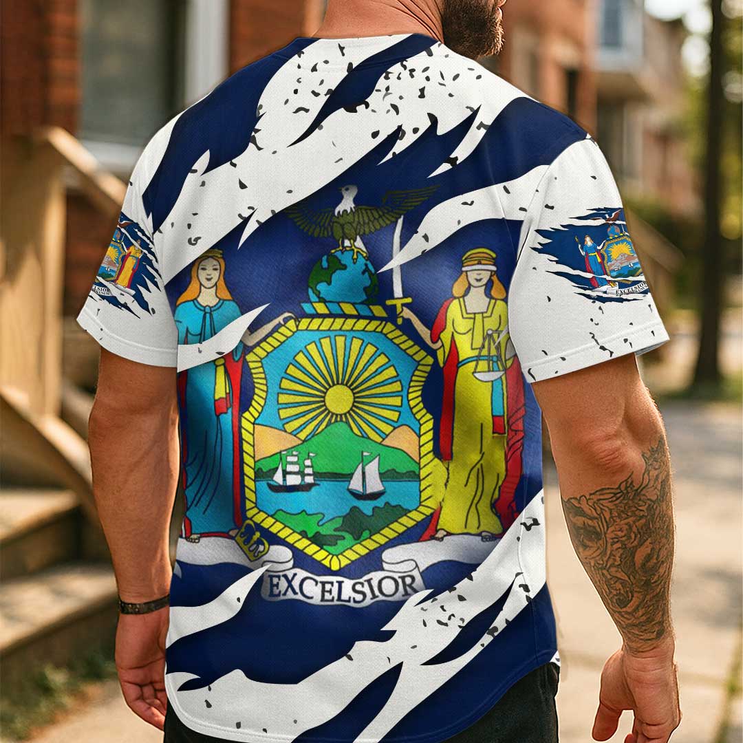 Baseball New York State Series - Custom All Over Print Baseball Jersey