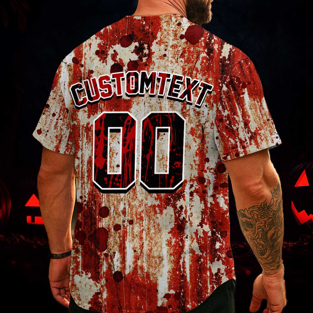 Custom Halloween Costume Murderer Cosplay Baseball Jersey