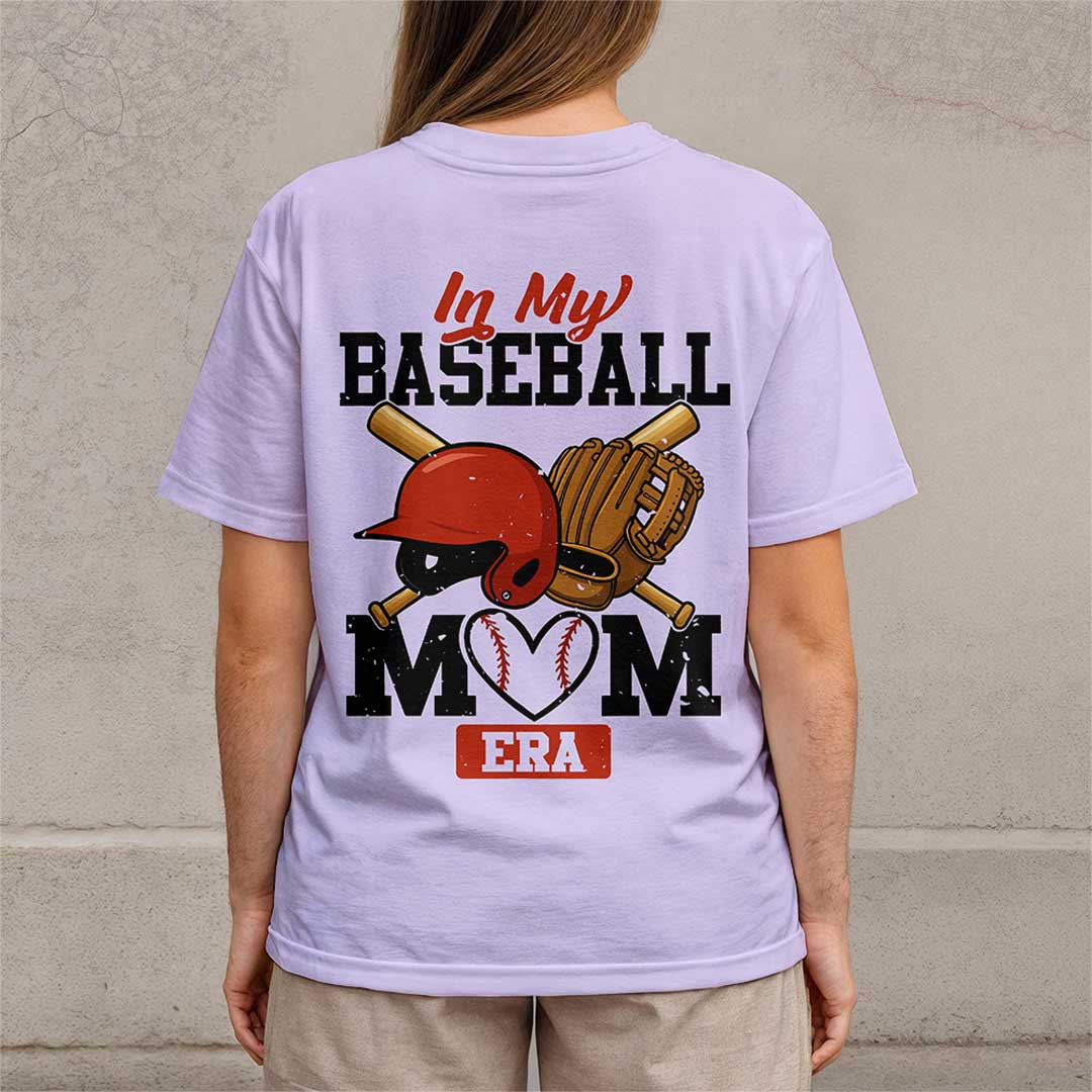 In My Baseball Mom Era - All Over Print Baseball Mom T-Shirt