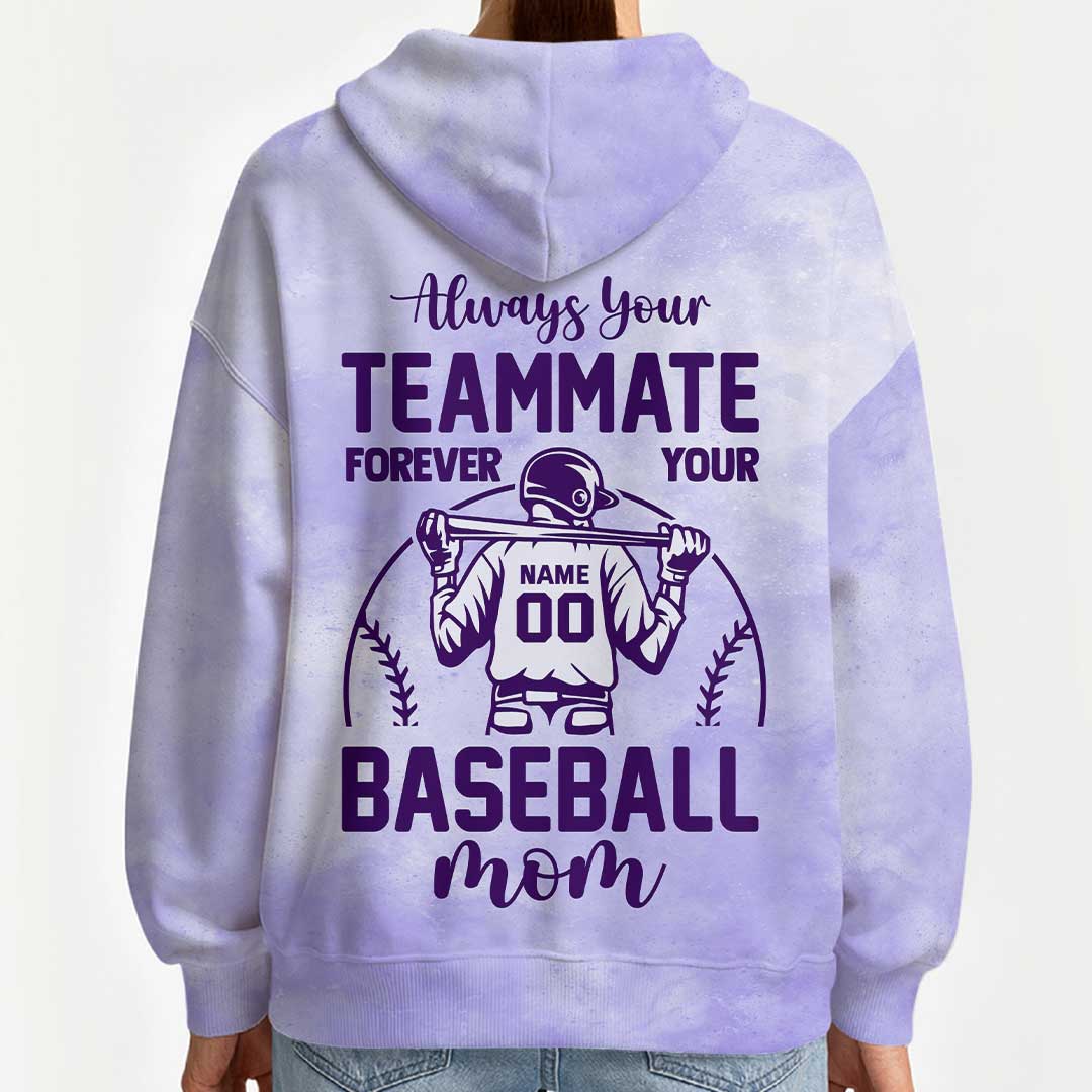 Forever Your Baseball Mom - All Over Print Baseball Hoodie
