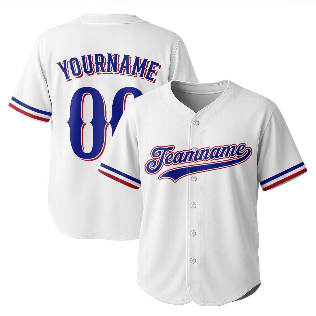 Custom Baseball Jersey with White and Grey Color