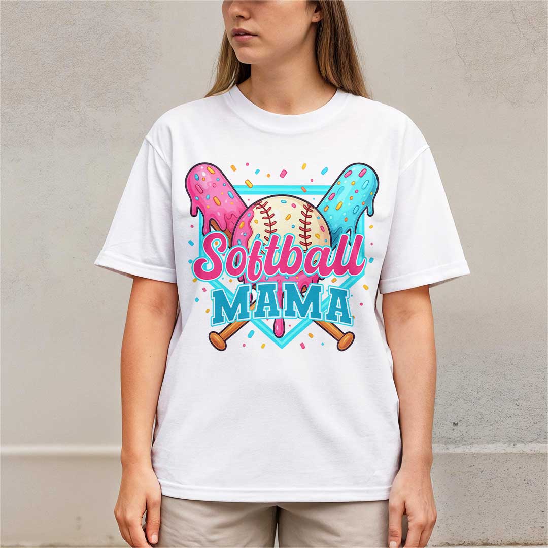 Custom Ice Cream Softball Tshirt