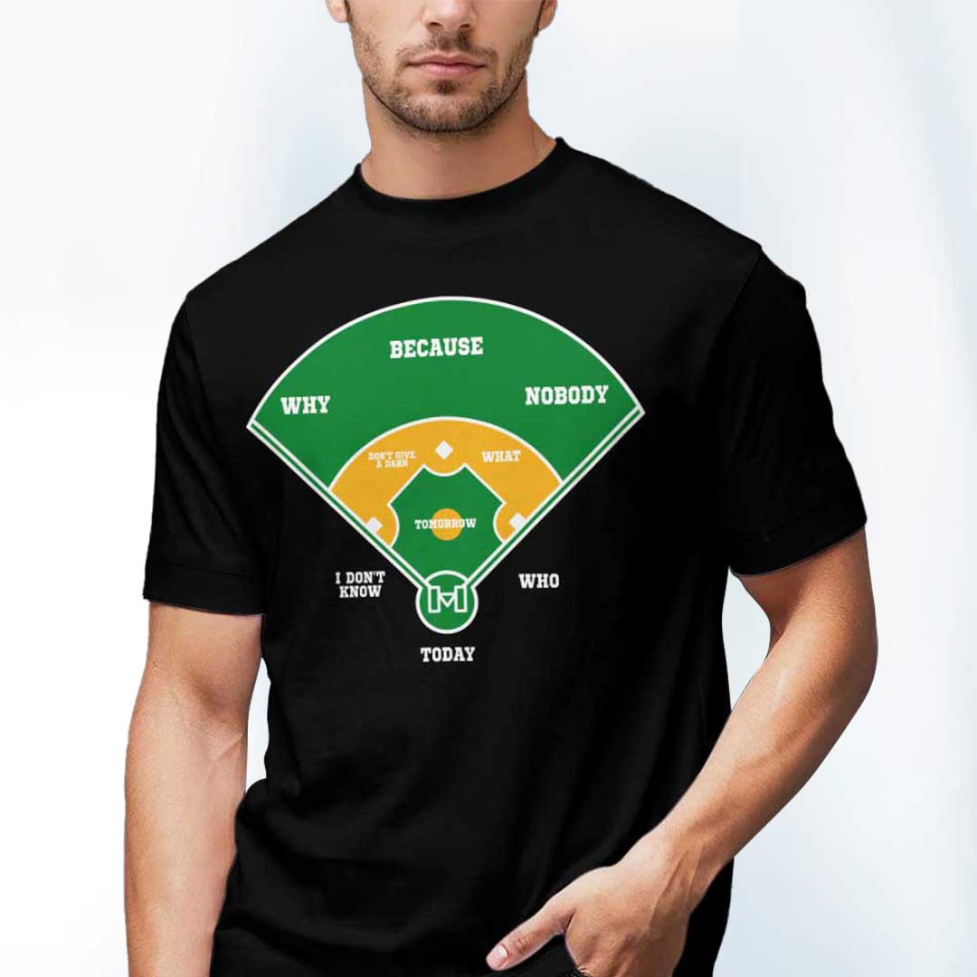 Baseball Who's On First Classic Routine Cotton Tshirt