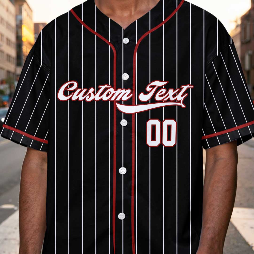 My Therapy Is Watching My Son Play Baseball - Custom Black Baseball Jersey