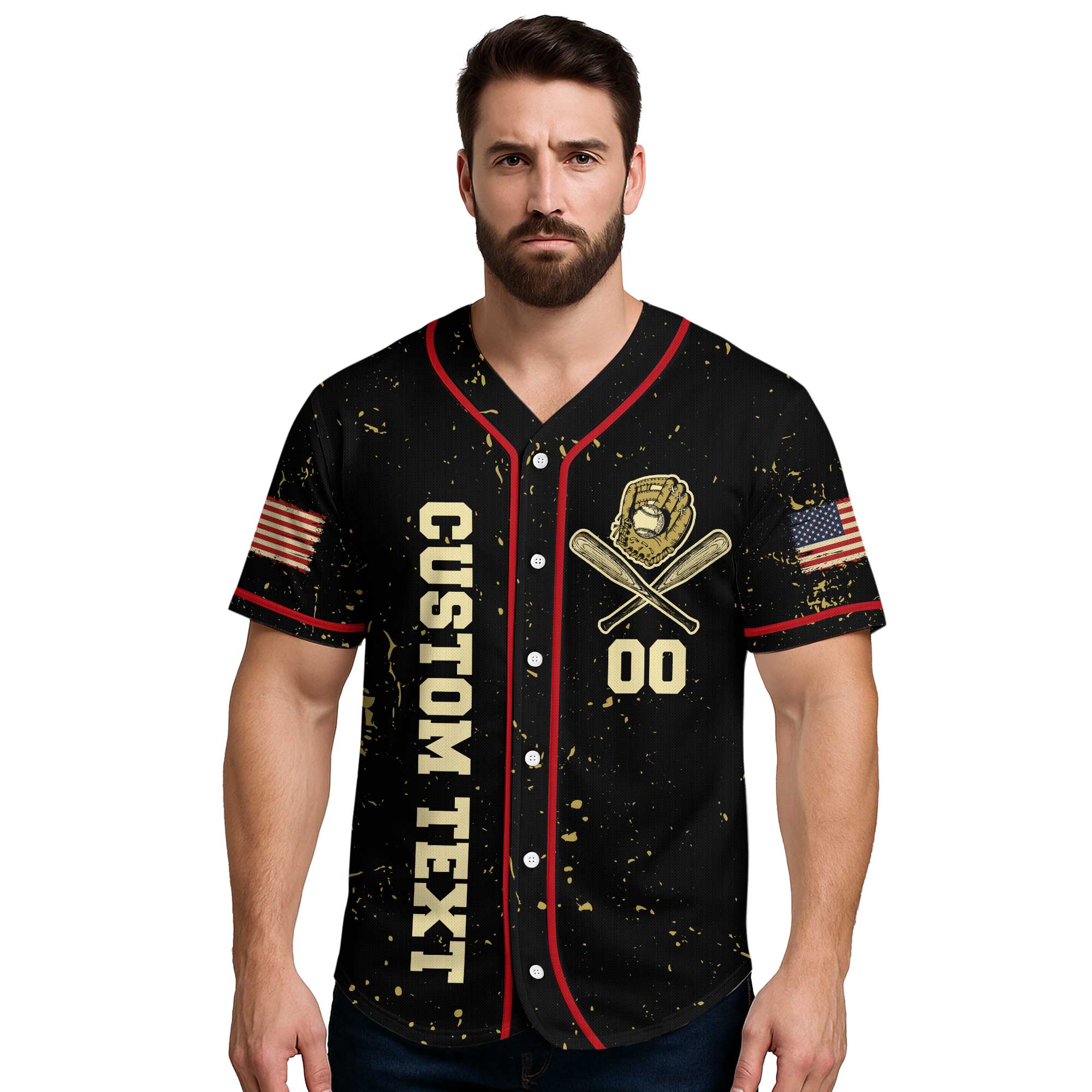 One Flag One Land One Heart One Hand One Nation Evermore - Custom Baseball Jersey - 4th of July Jersey Baseball Lovers