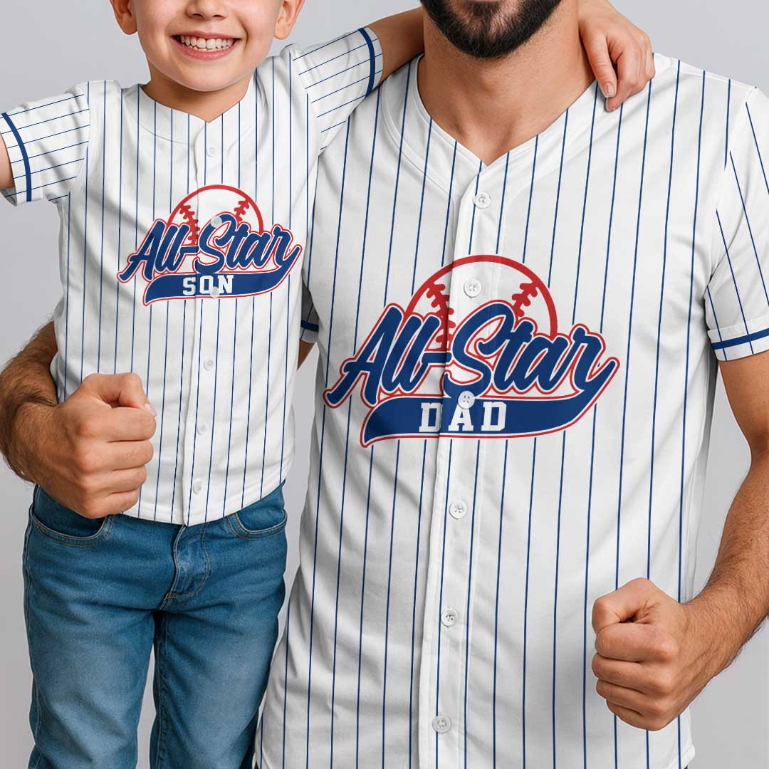 All Star Baseball - Custom Family Matching Baseball Jersey