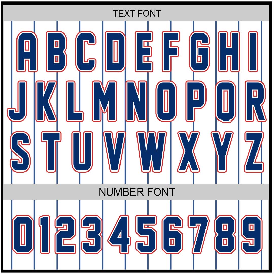 All Star Dad - Custom White Navy Stripe Baseball Jersey