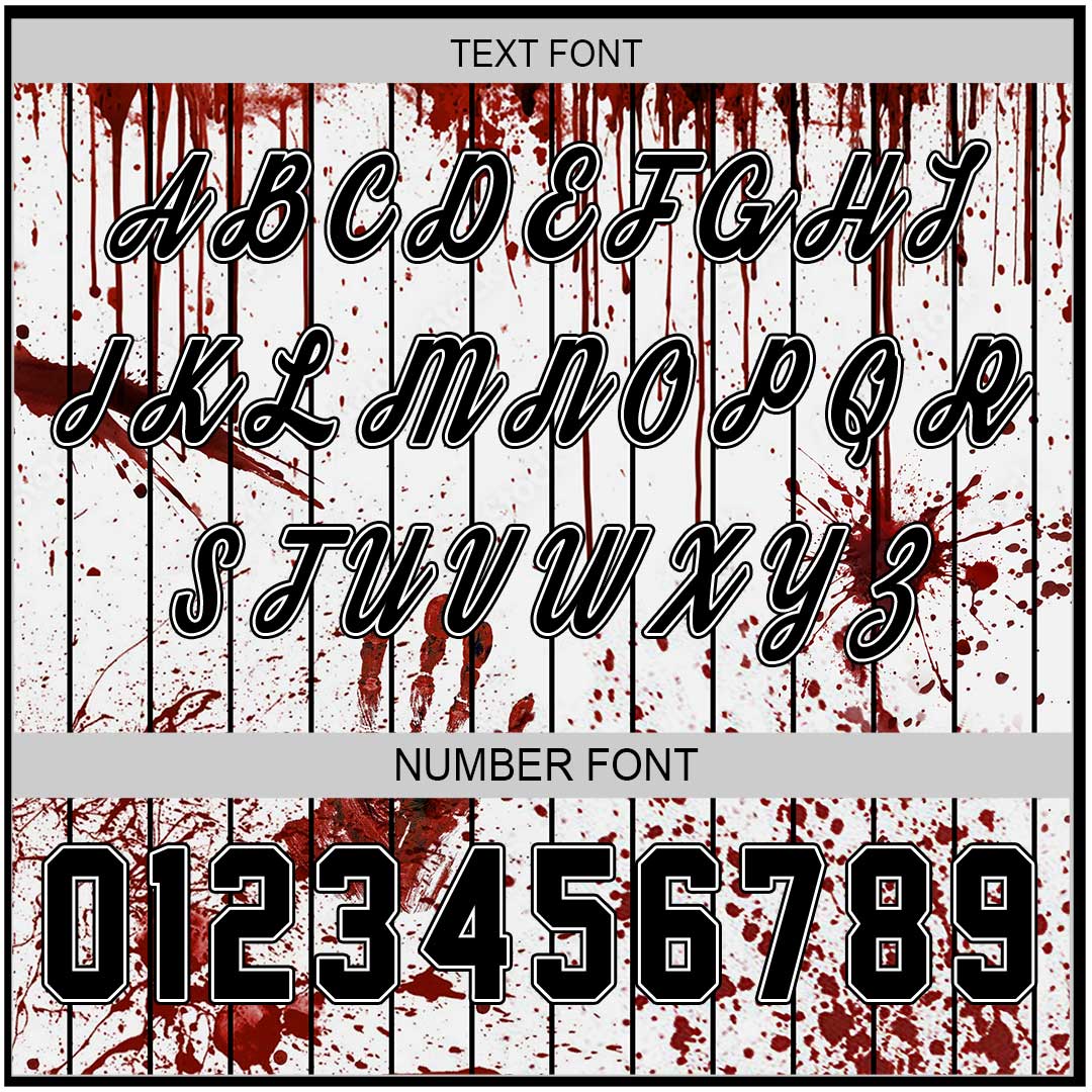 Custom Halloween Costume Zombies Cosplay Baseball Jersey