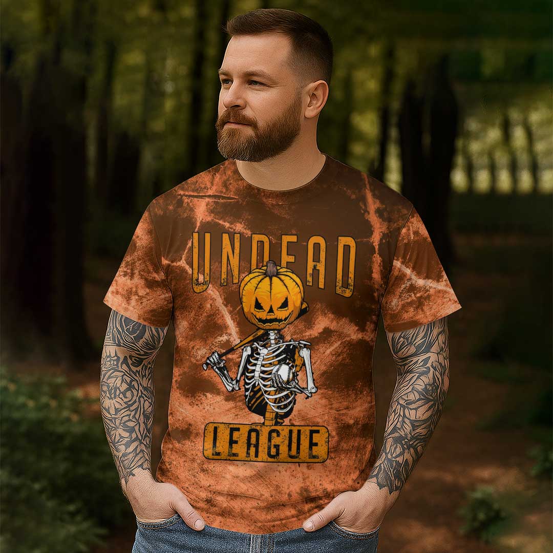 Undead League All Over Print Halloween T-Shirt