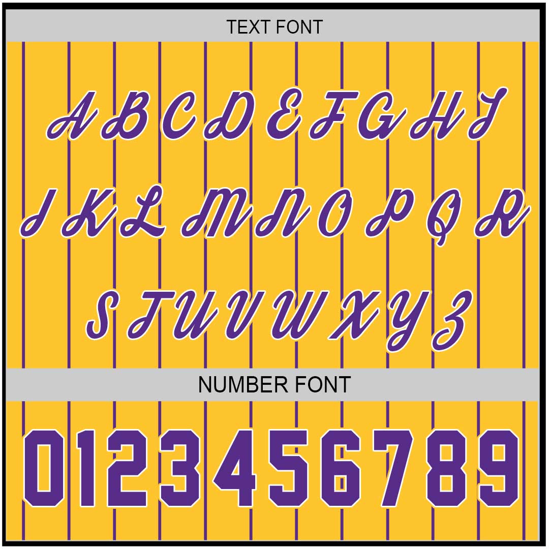 Let's Go - Custom Yellow Baseball Jersey