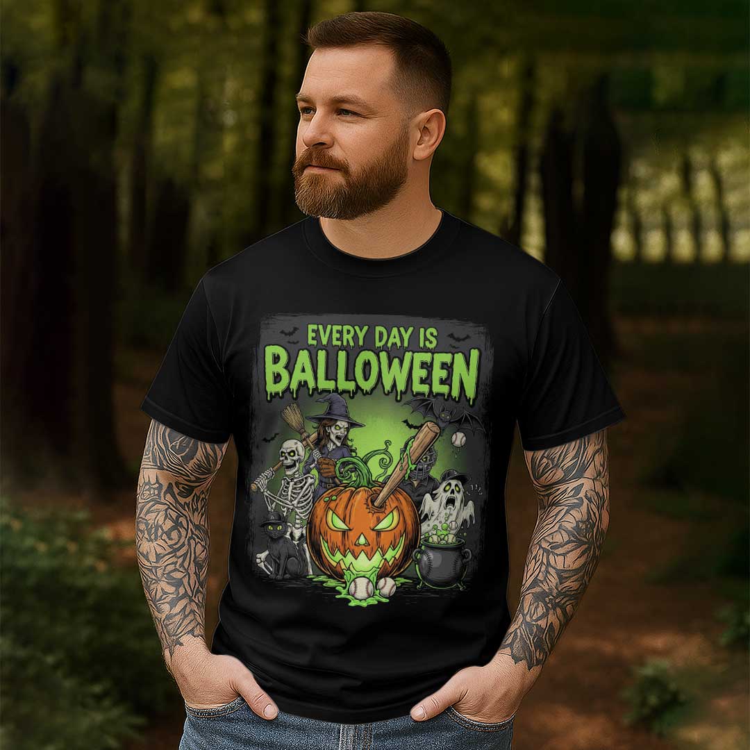Everyday Is Balloween Baseball Halloween T-Shirt