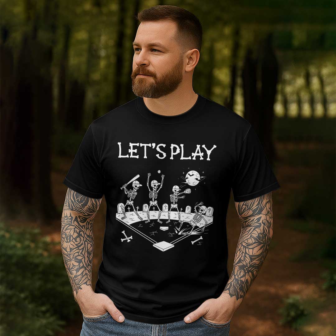 Let's Play Baseball Halloween T-Shirt