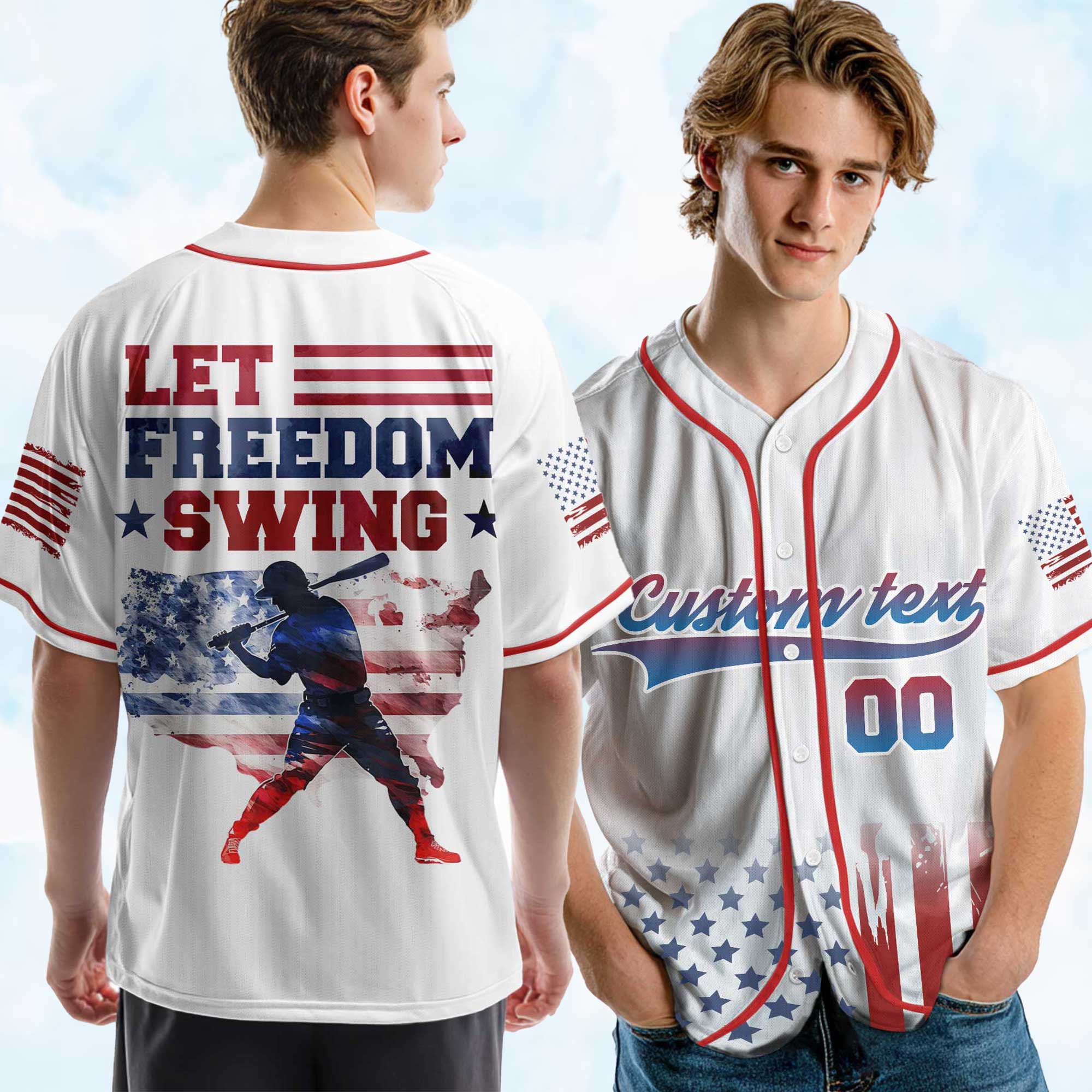 Let Freedom Swing Celebration Independence Day Jersey