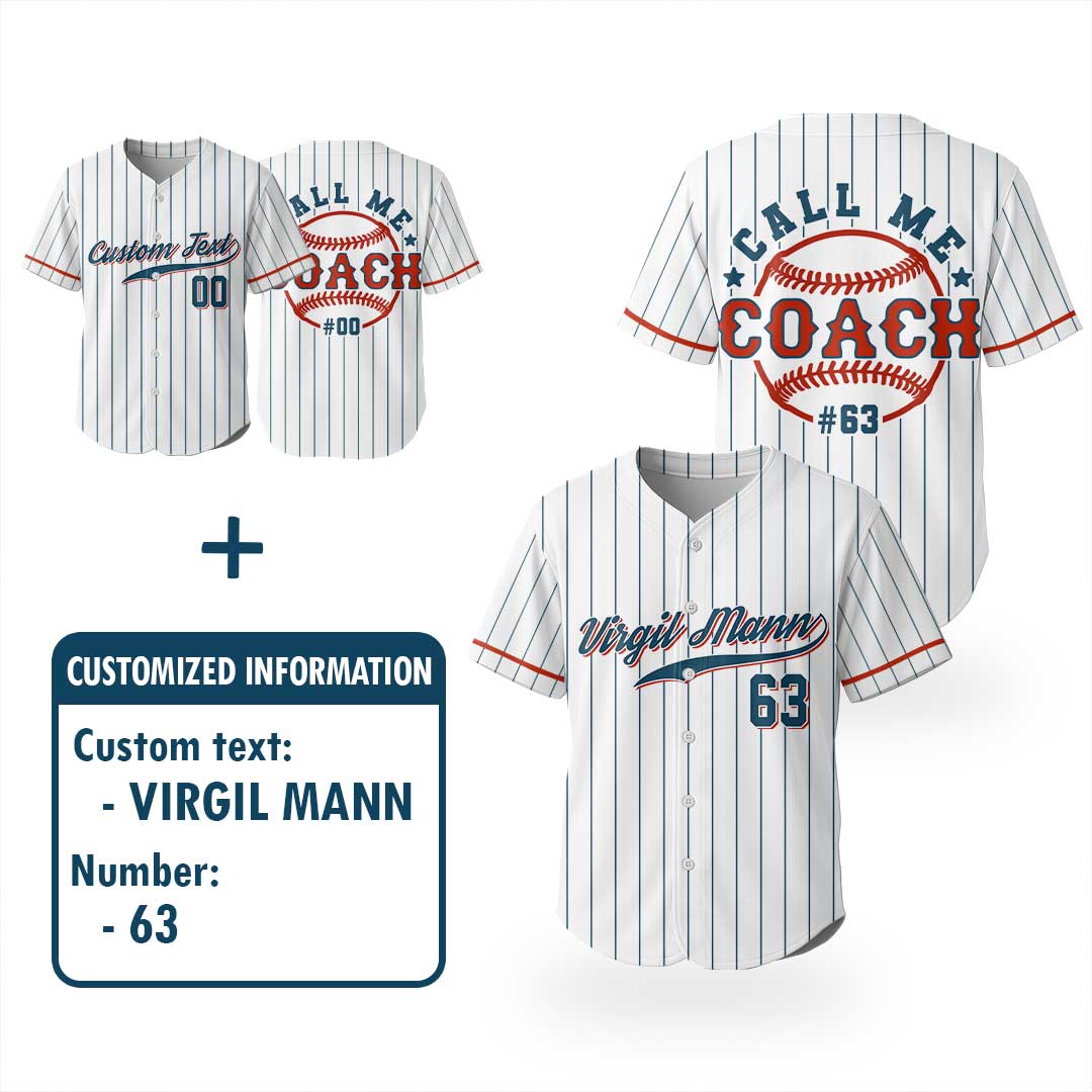 Coach and Chaos Duo - Custom Family Matching Baseball Jersey