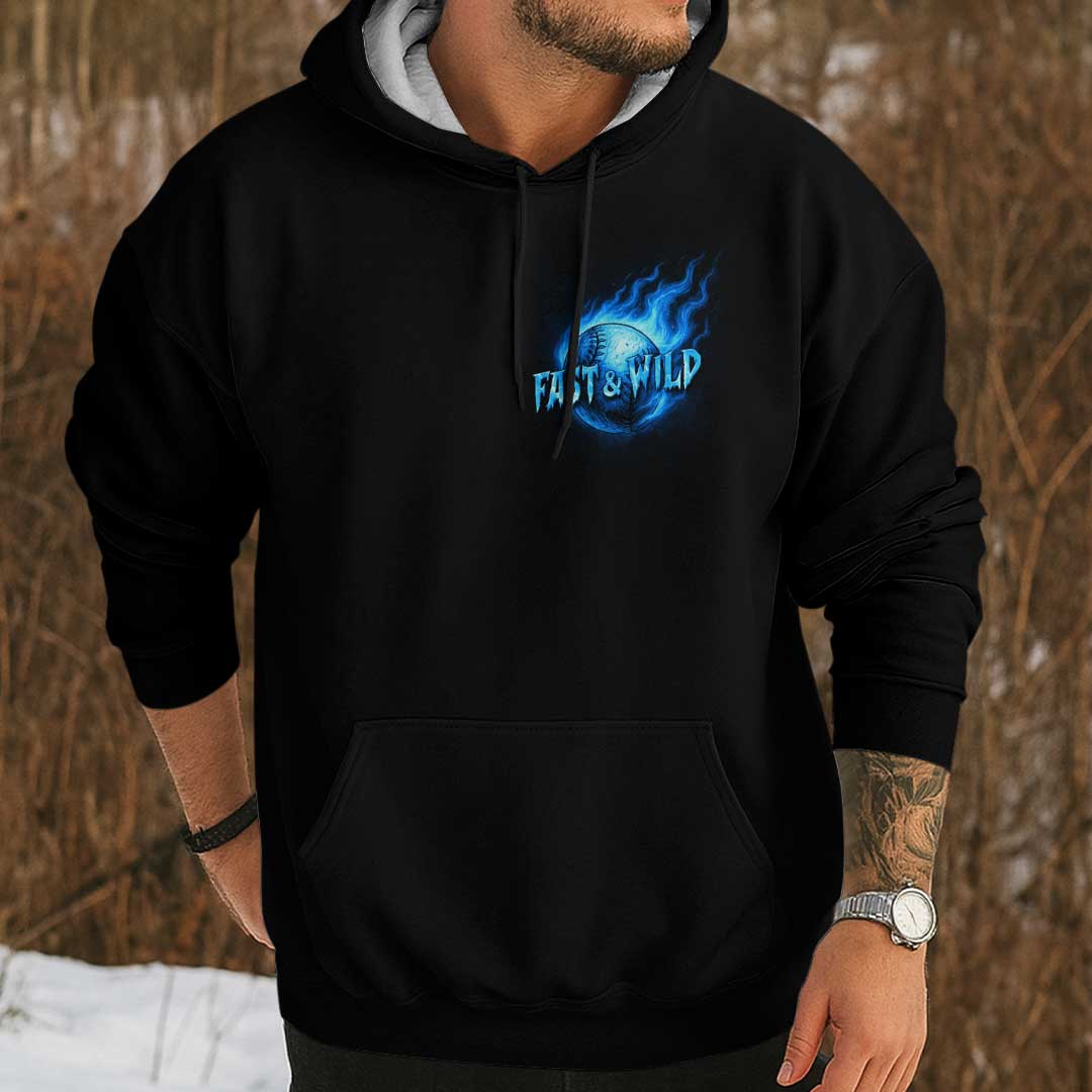 Fast, Wild and Gone - Custom Black Skull Baseball Hoodie