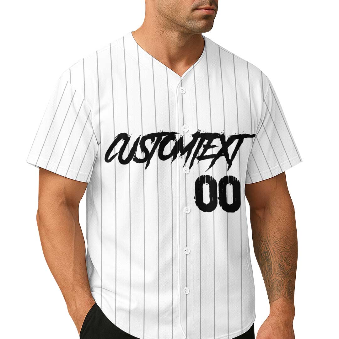 I Slide Into It Like Home Plate - Custom White Skull Baseball Jersey