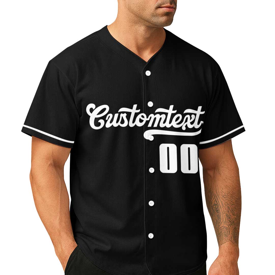 Baseball Dad Straight Outta Money - Custom Black Baseball Jersey