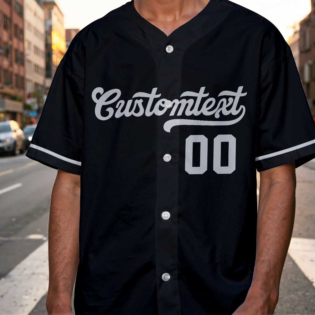 A Sexy Baseball Dad - Custom Black Baseball Jersey