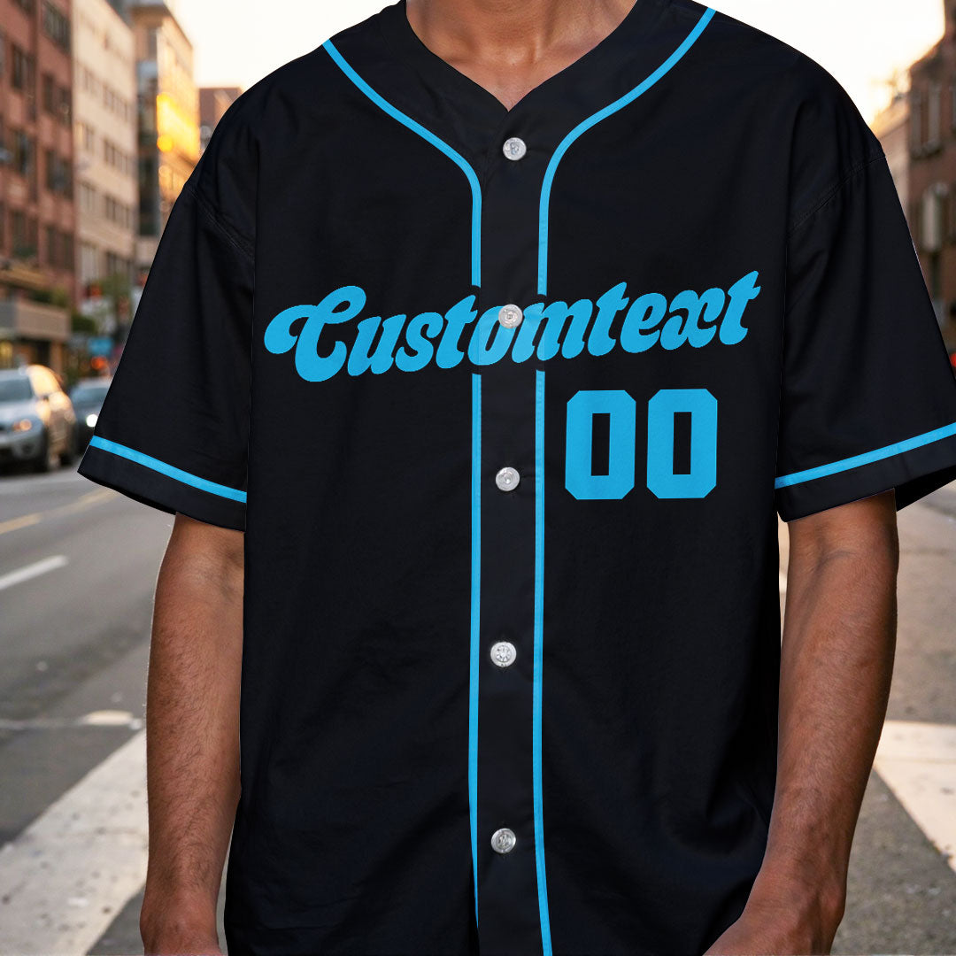 Baseball Is Smart People Sport - Custom Black Baseball Jersey