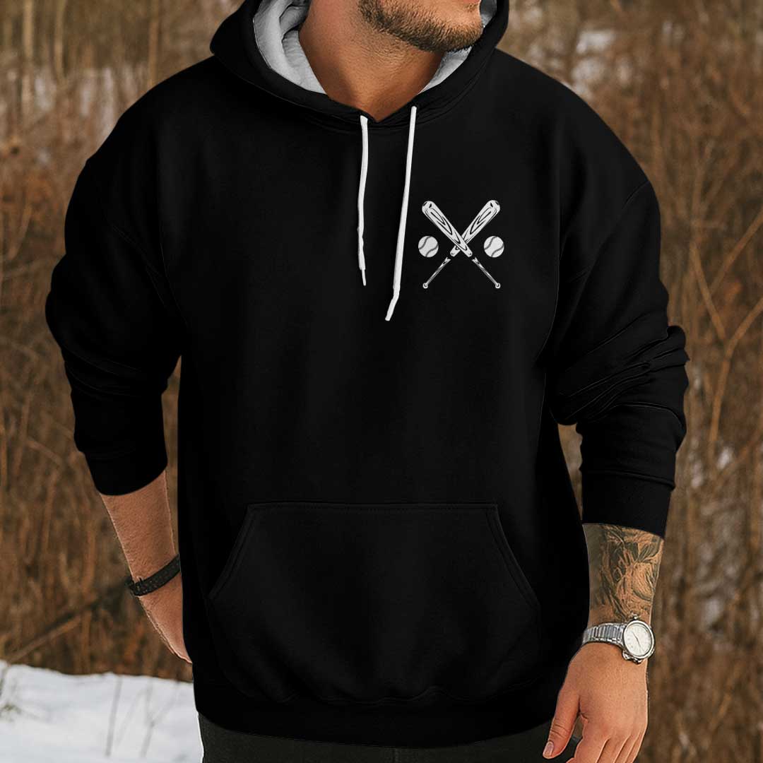 Who's On First Classic Comedy Routine - Black and Grey Baseball Hoodie