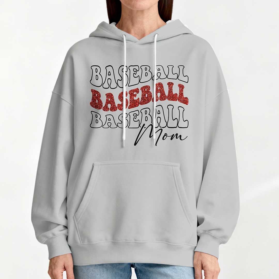 Behind Every Baseball Player Who Believes In Himself Is A Baseball Mom Who Believed Him First- All Over Print Baseball Hoodie