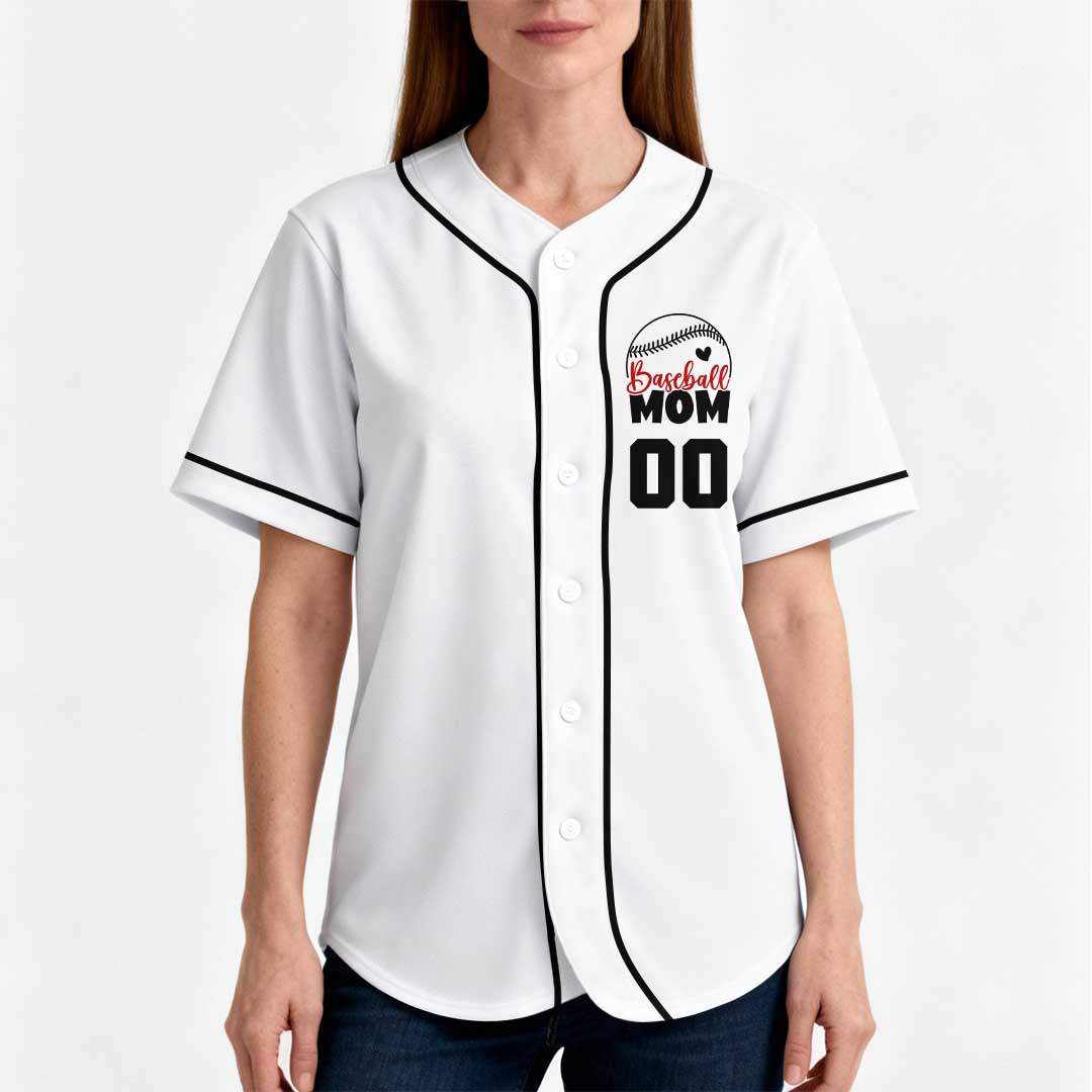 That's My Boy Out There - Custom Player Number Baseball Jersey For Mom