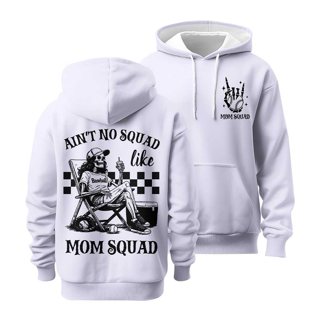 Ain't No Squad Like Mom Squad - All Over Print Baseball Hoodie