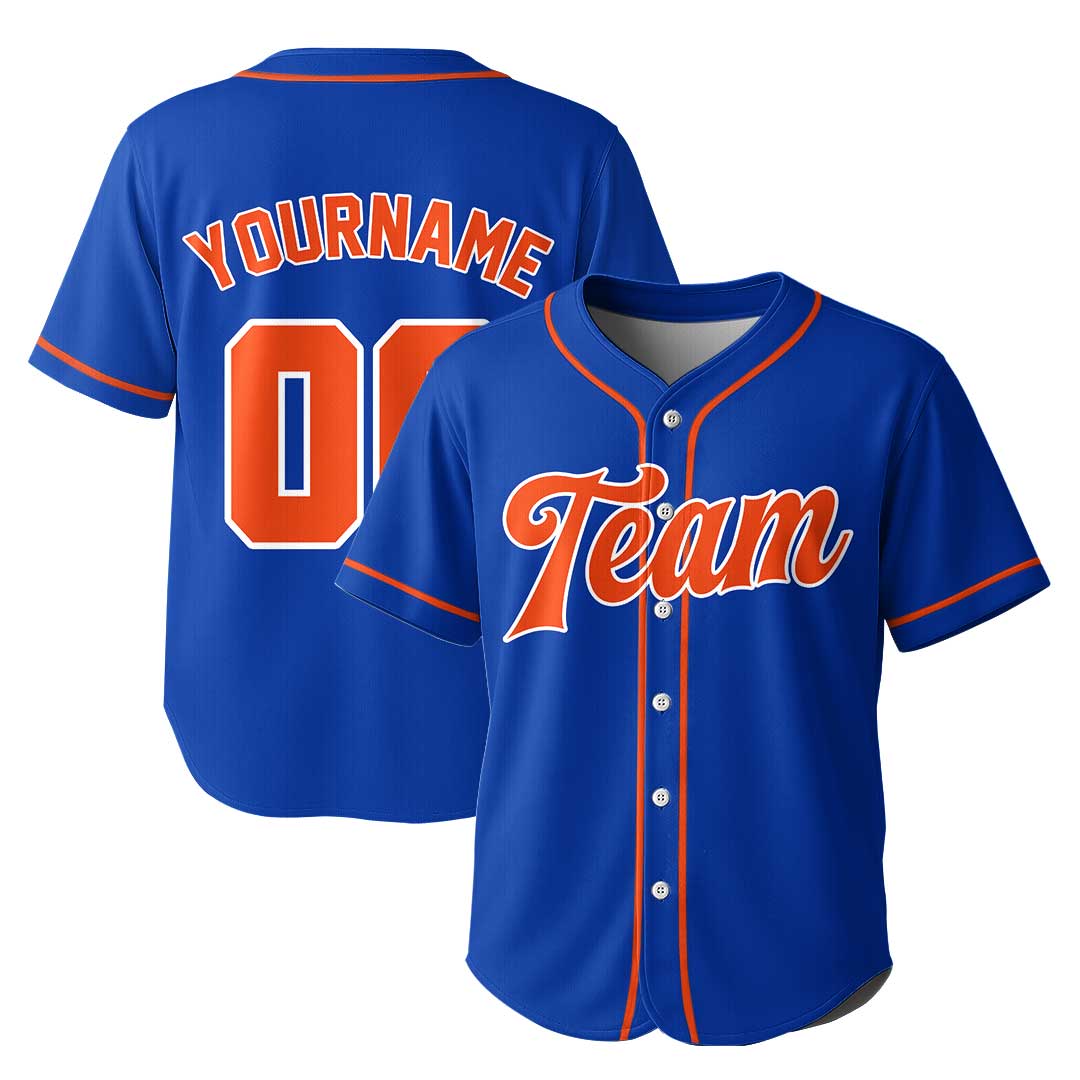 Custom Baseball Jersey with White Blue Grey Color