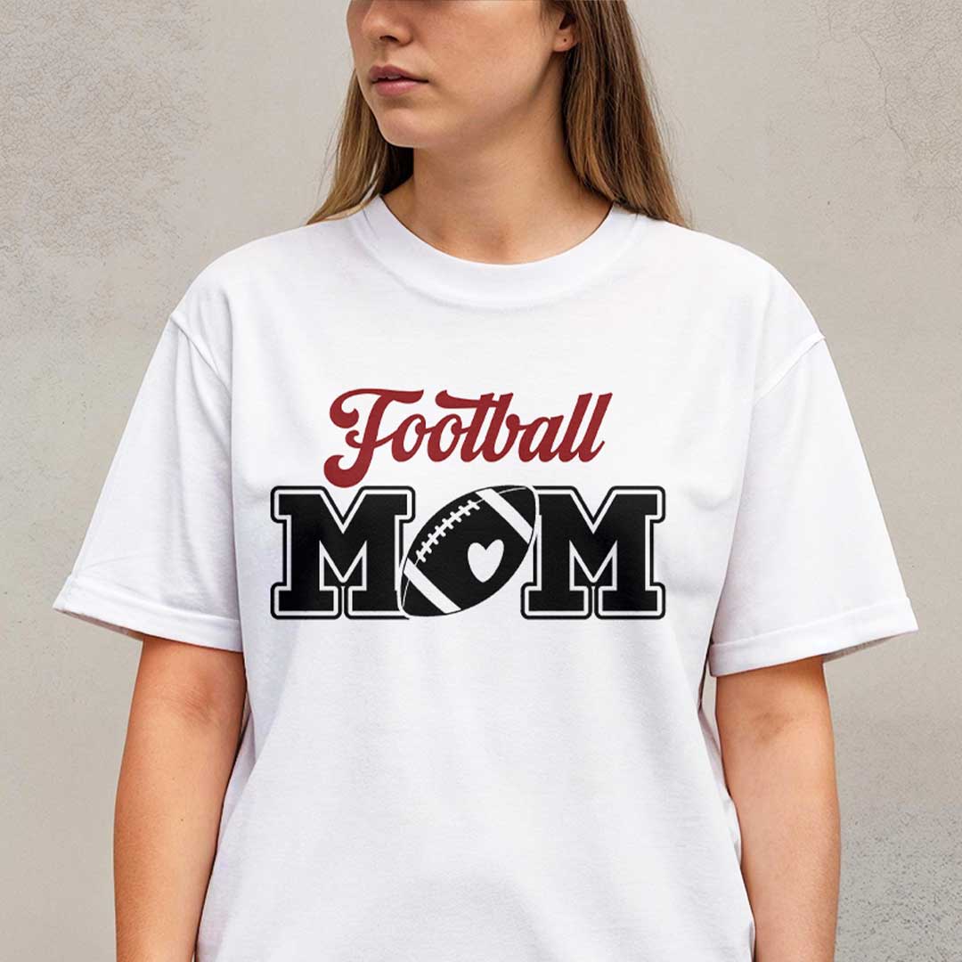 My Favorite Player Calls Me Mom - Black and White Custom Football Tshirt