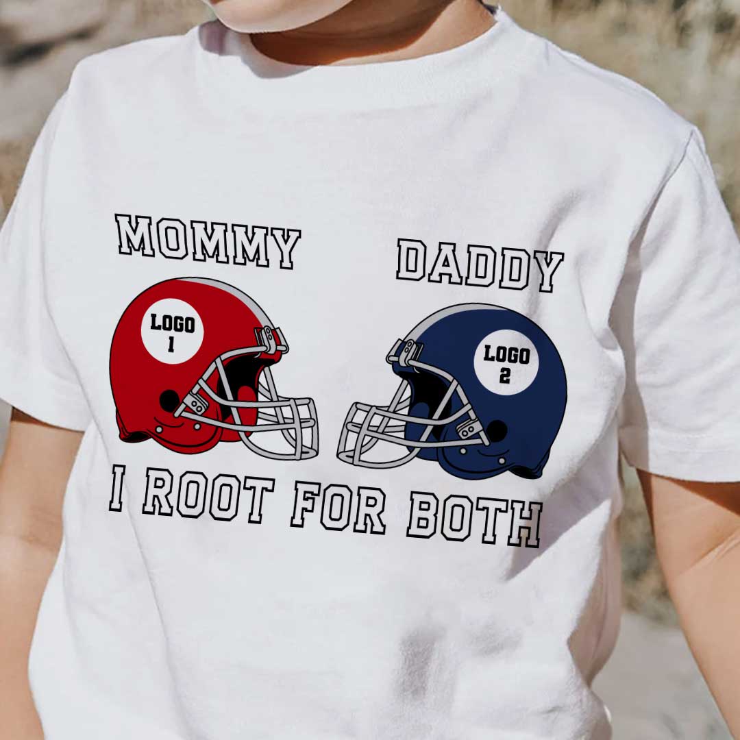 I Root For Both - Personalized Family Football Theme For Kids