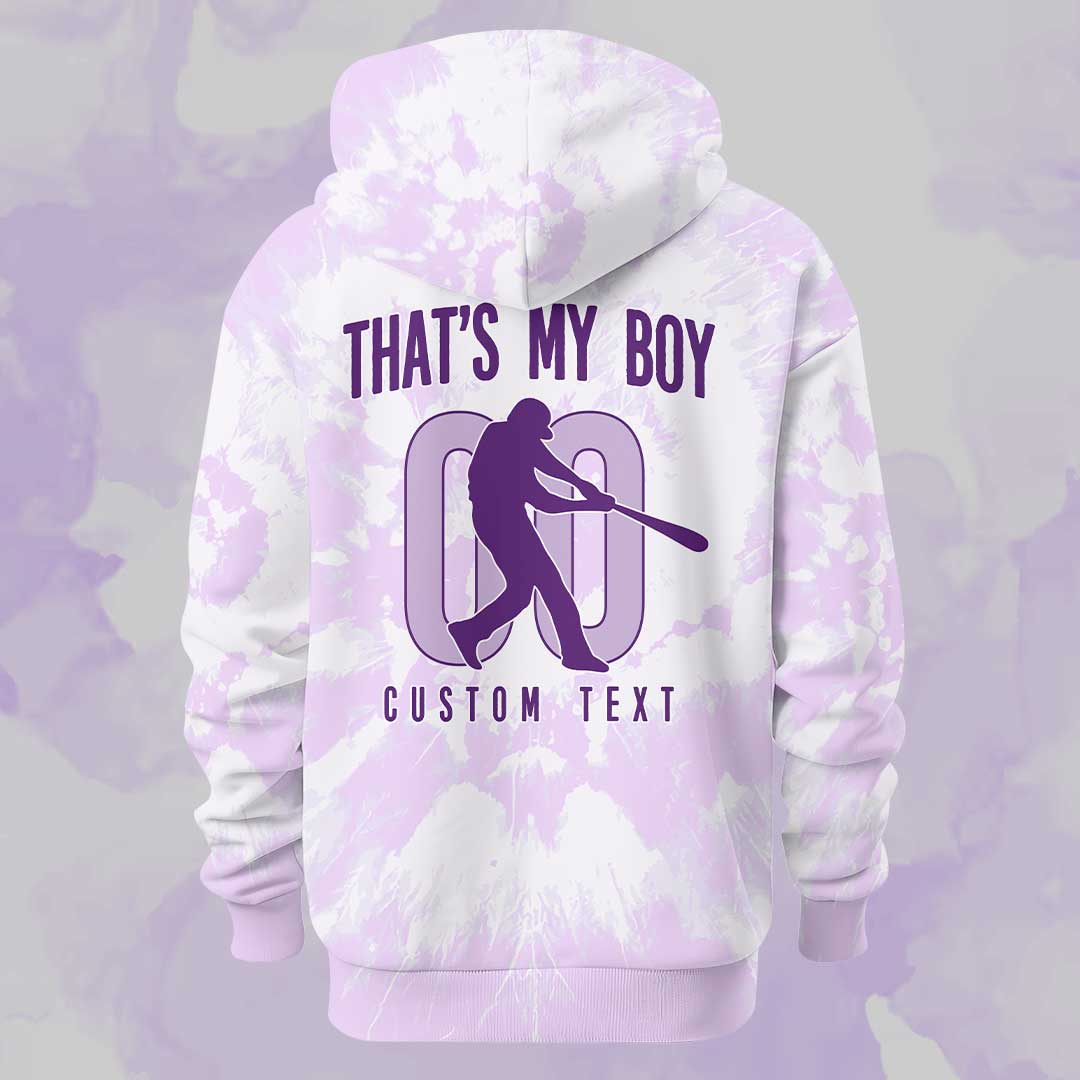 That's My Boy Out There - Custom All Over Print Baseball Hoodie