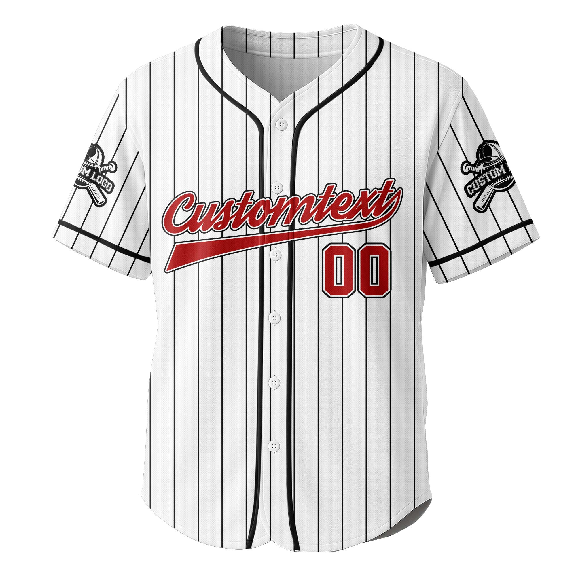I May Be A Lefty But I'm Always Right - Custom White with Black Stripes Baseball Jersey