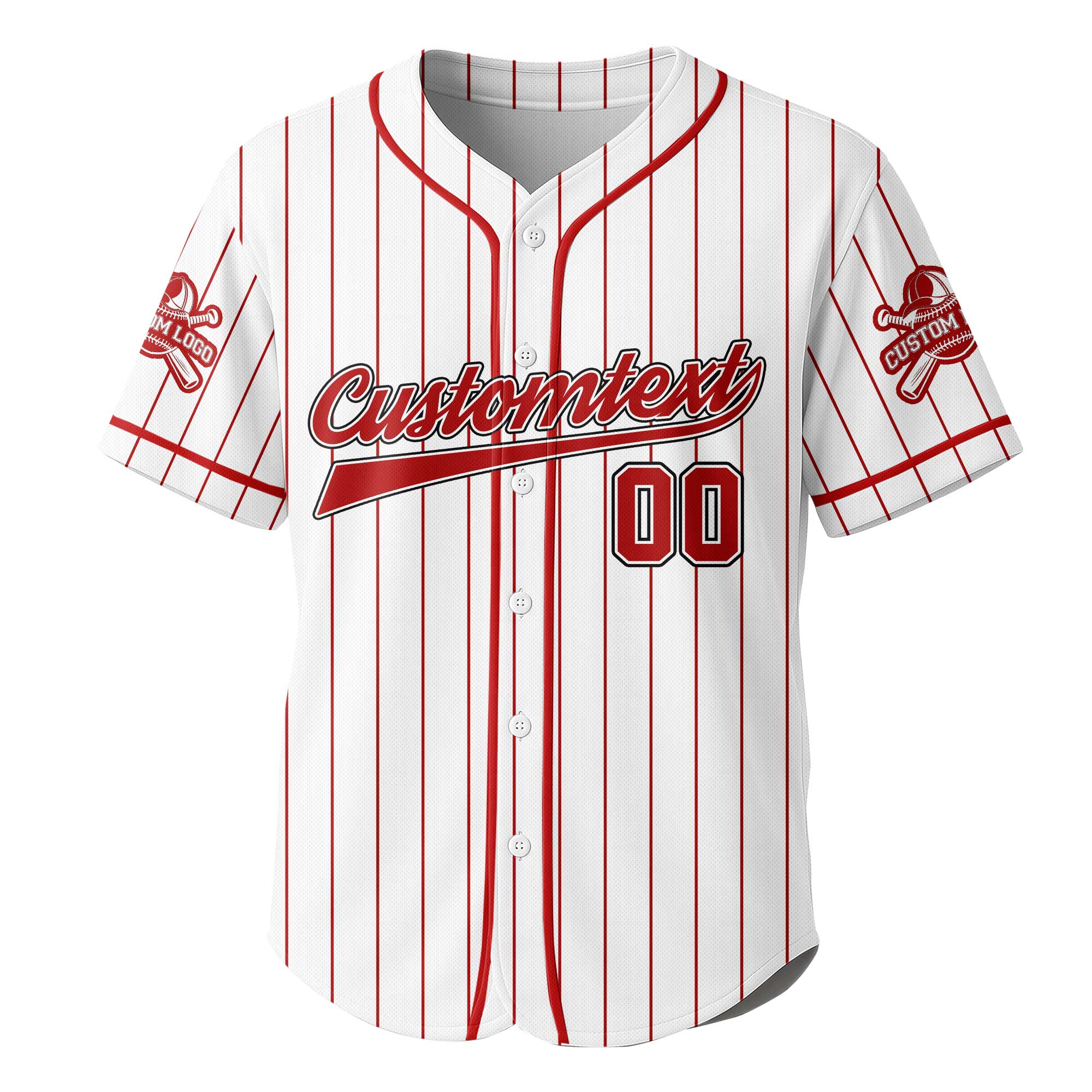 I Snack Harder Than Your Team Plays - Custom White with Red Stripes Baseball Jersey