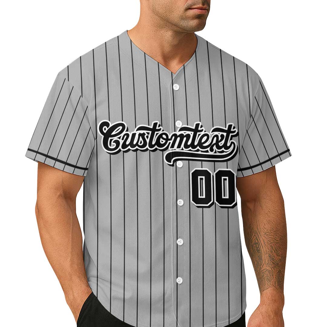 Baseball Dad Got Bats and Opinions - Custom Grey Baseball Jersey