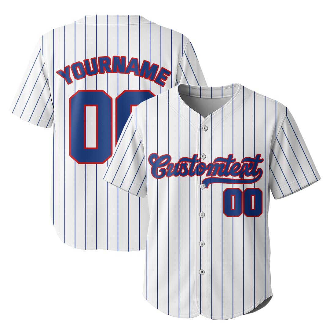 Custom Baseball Jersey with Navy White Blue Color